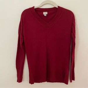 Deep Brick Red Loose Fit Sweater XS
